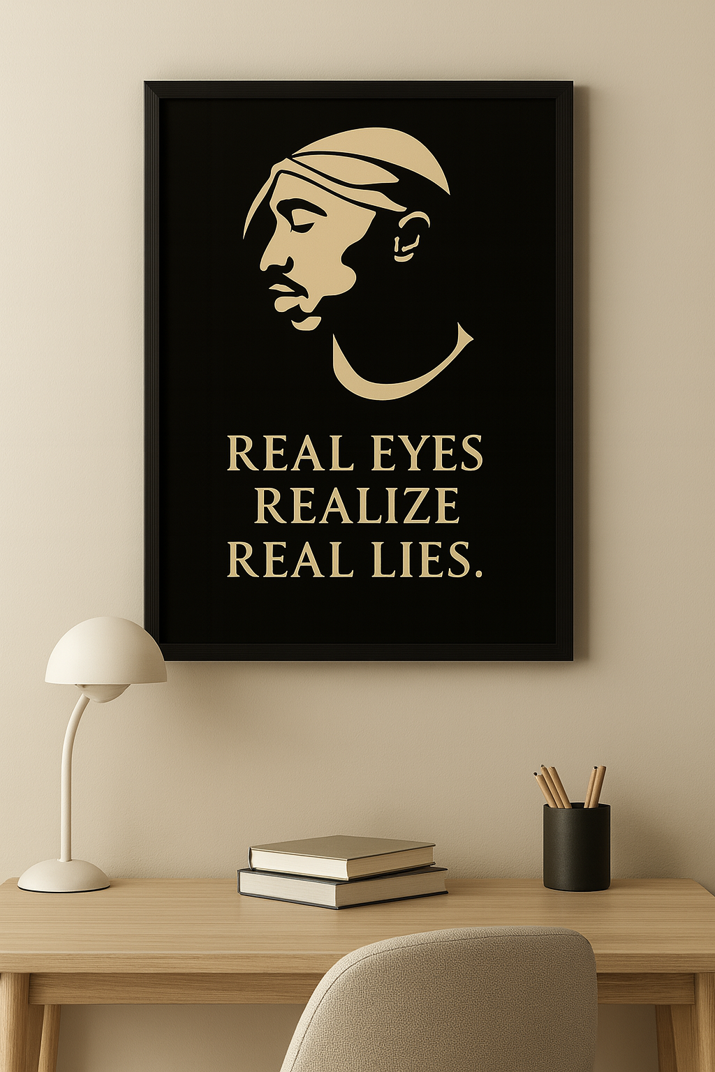 « Real Eyes Realize Real Lies » – Poster Mat Satin / Papier Musée