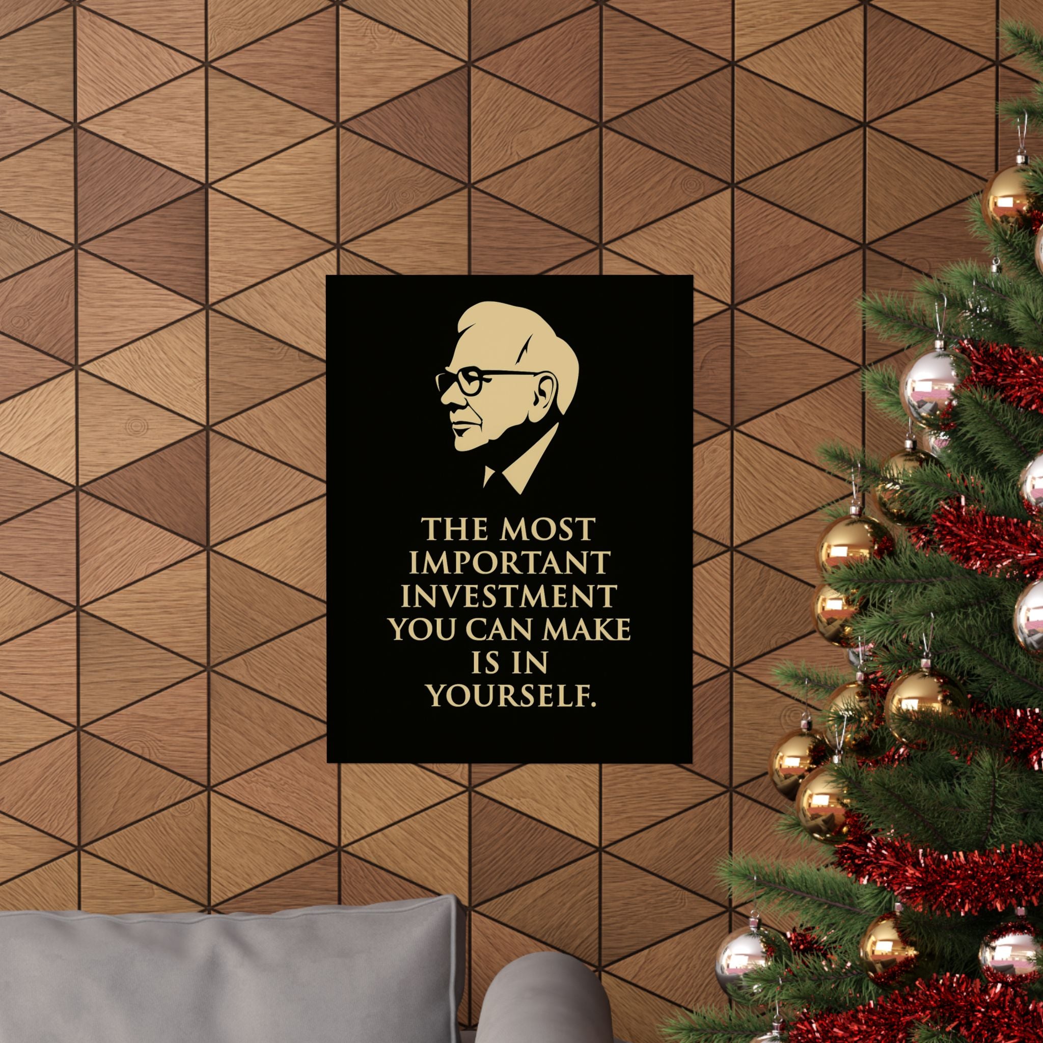 « The Most Important Investment You Can Make Is In Yourself » – Poster Motivation & Déco Murale